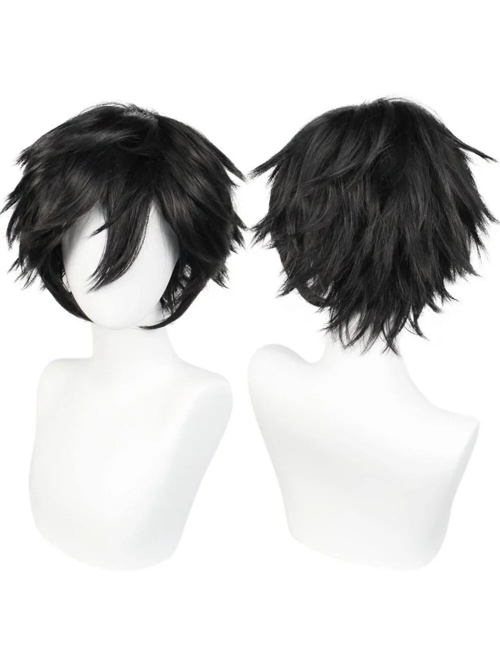 Men's Black Synthetic Fiber Short Blonde Golden Cosplay Modern Wigs